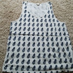 J. Crew pineapple tank